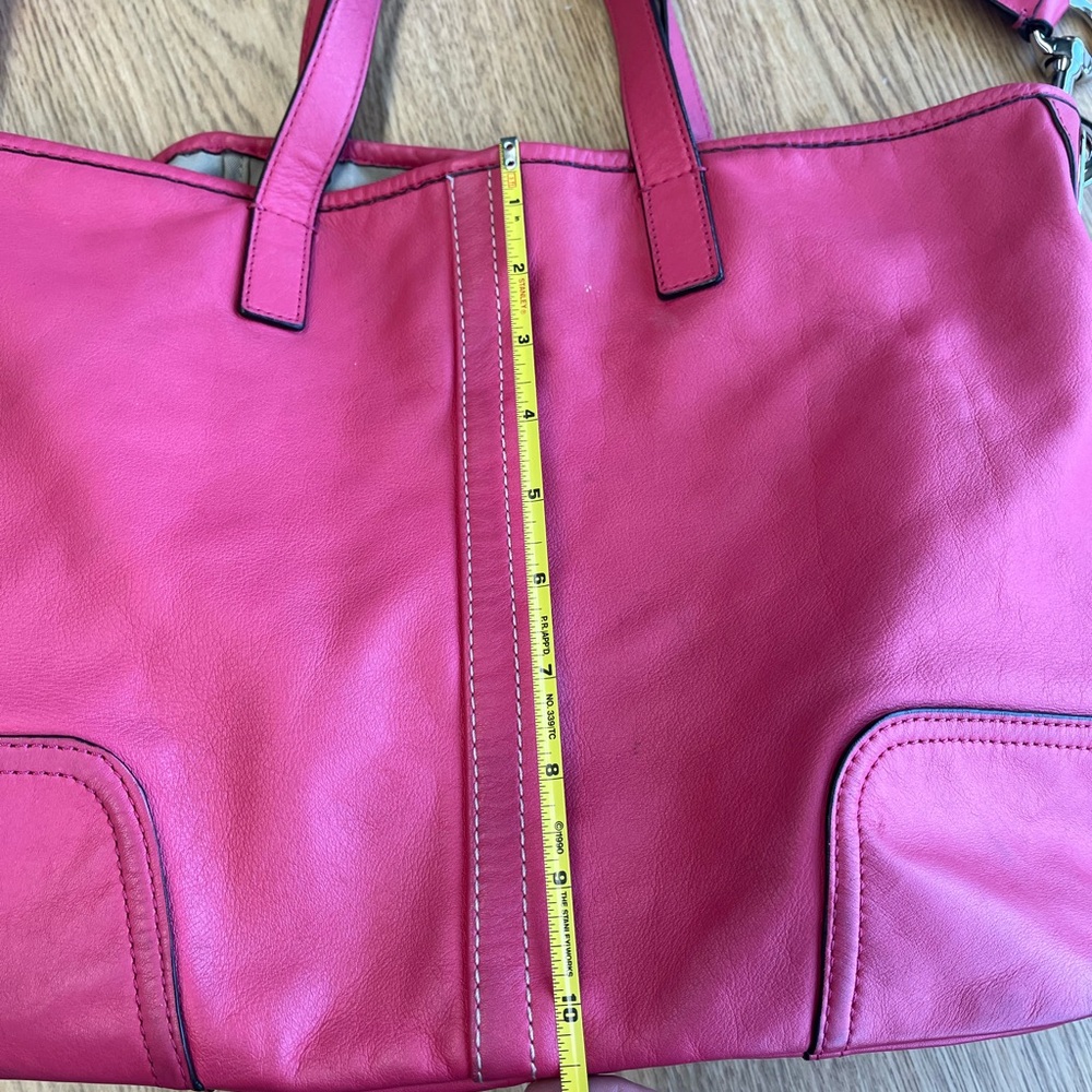 Coach Pink Leather Shoulder Bag - Picture 2 of 16
